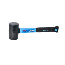 FIXTEC Double Faced 16 oz Multi-Purpose Soft Rubber Mallet With Fiber Glass Handle